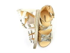 Angulus sandal gladiator champagne med nitter